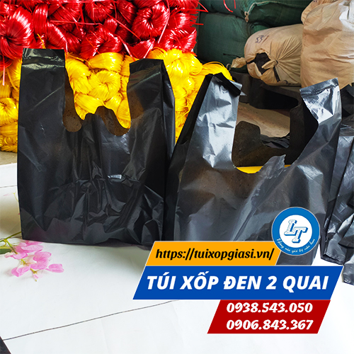 Bịch xốp đen 2 quai Bịch xốp đen 2 quai