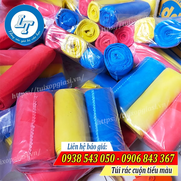 Bỏ mối túi rác cuộn tiểu màu