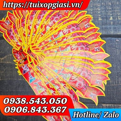 Decal dán giỏ quà tết chúc xuân