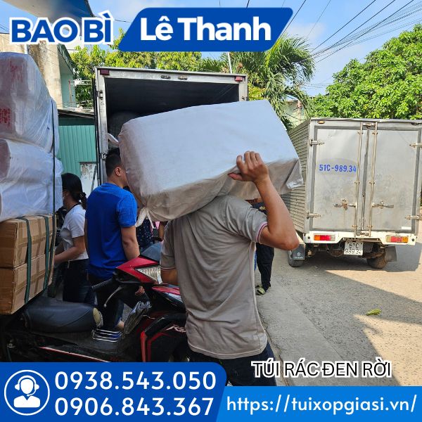 Bỏ sỉ túi rác đen rời cho khách