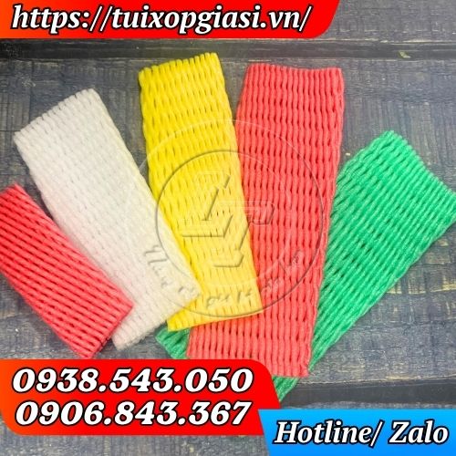 Xốp lưới bọc táo, lê, cam, quýt đa dạng màu sắc