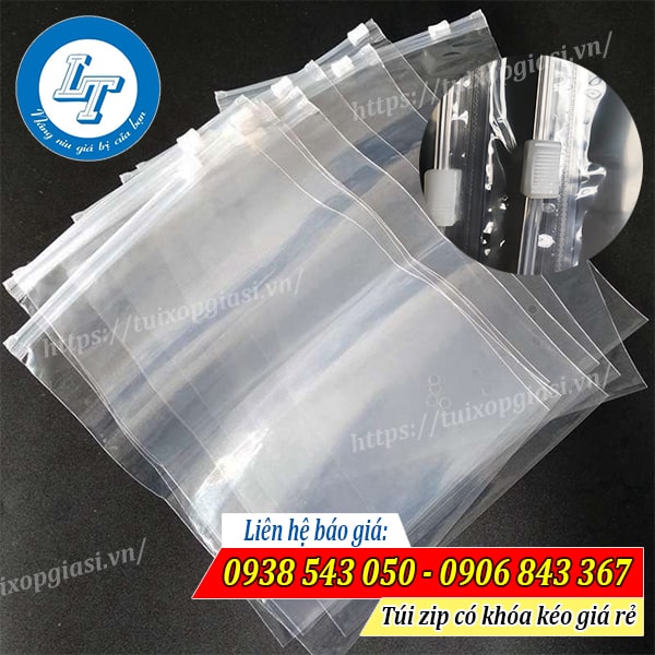 Cấu tạo của túi zip có khóa kéo
