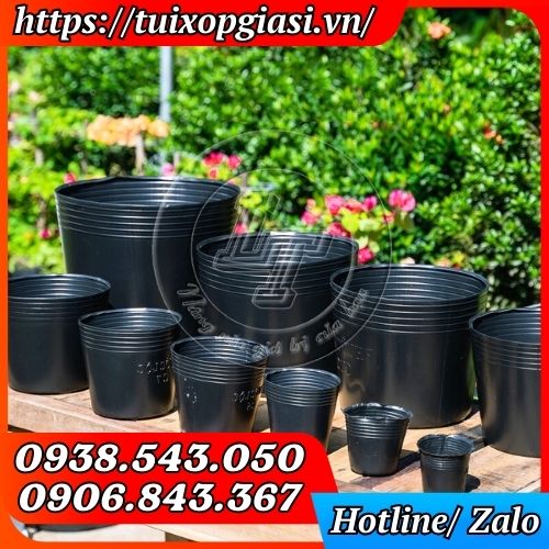 Chậu nhựa dẻo trồng cây đủ kích cỡ