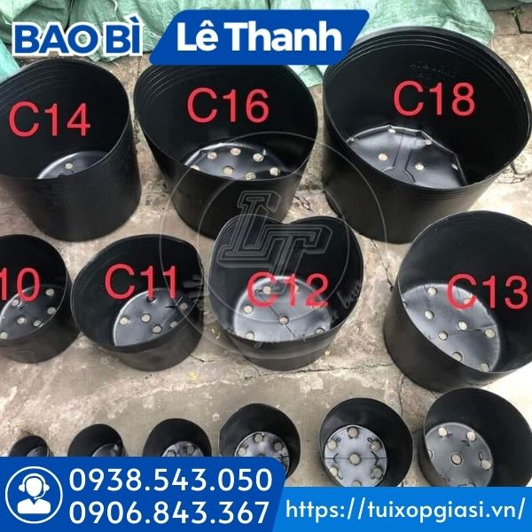 Chậu nhựa ươm cây đủ kích cỡ