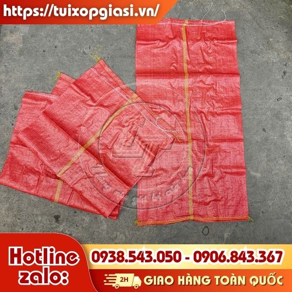 Bao tải dứa sọc đỏ