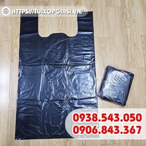 Túi xốp đen bóng size 60