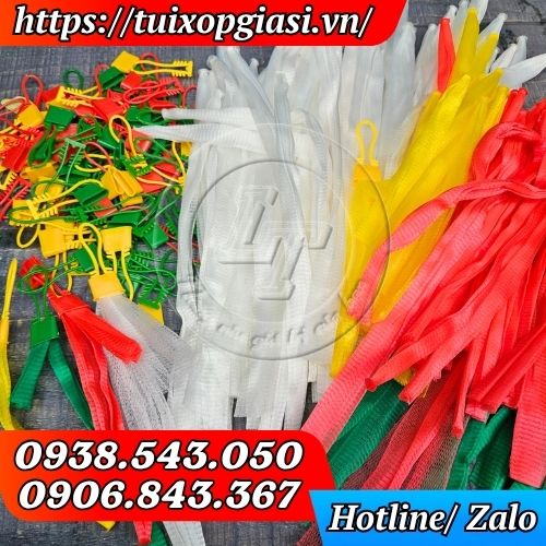 Túi lưới nhựa đựng trái cây, hành tỏi