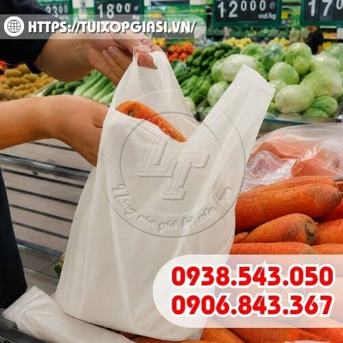 Túi xốp hdpe trắng sữa đựng thực phẩm
