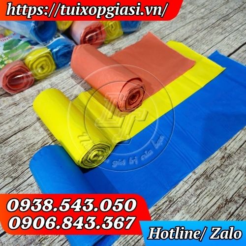 Túi đựng rác cuộn nhiều màu