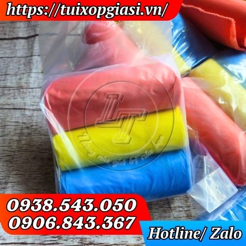 Túi đựng rác cuộn nhiều màu bịch 3 cuộn