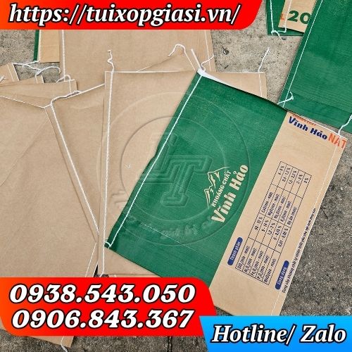 Bao tải giấy may 2 bên hông