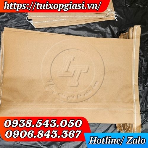 Bao tải giấy may đáy