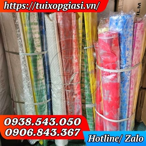 Túi bóng kính hoạ tiết gói quà tết