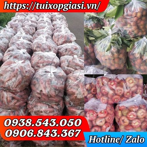 Túi bóng ( túi nilon ) đục lỗ đựng rau củ số lượng lớn