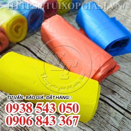 Túi đựng rác 3 cuộn màu