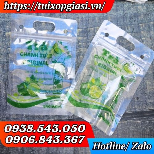 Túi zip đựng trà chanh