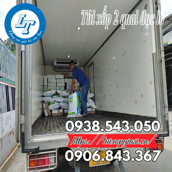 Đi đơn túi xốp 2 quai đục lỗ