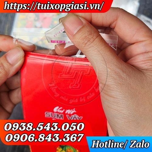 Túi opp dán keo đựng bao lì xì