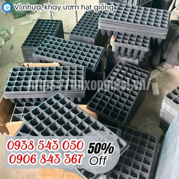 Khay nhựa ươm hạt giống 32 lỗ, 100 lỗ giá rẻ