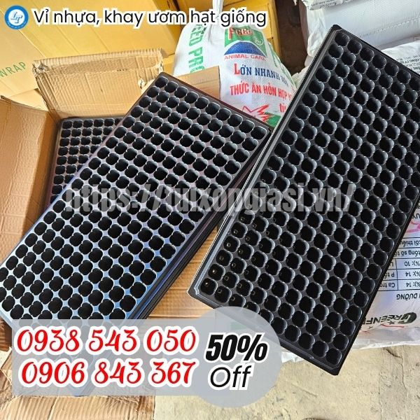 Vỉ nhựa ươm cây 100 lỗ
