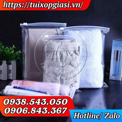 Túi zipper khoá kéo đựng quấn áo, mỹ phẩm