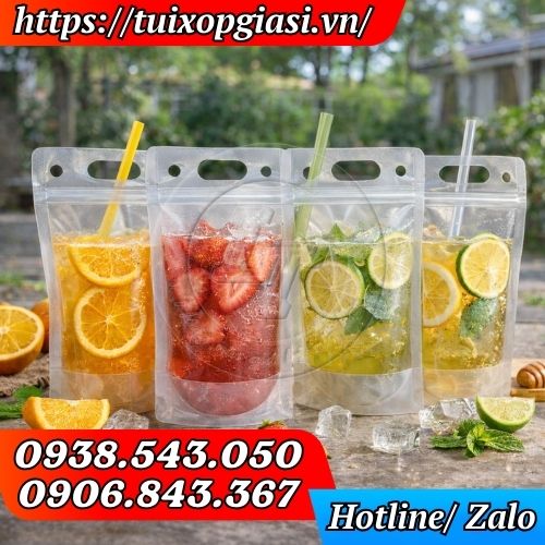 Túi zip trà chanh trơn