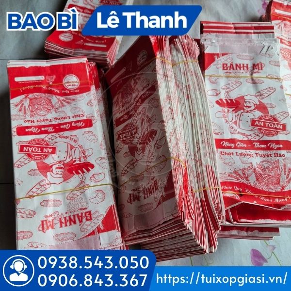 Gía rẻ túi giấy đựng bánh mì