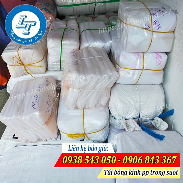 Giao túi bóng kính pp trong suốt cho khách tphcm