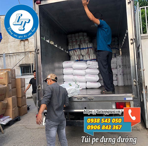 Giao túi pe đựng đường tphcm