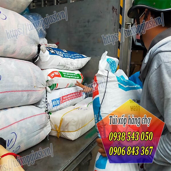 Giao túi xốp hàng chợ cho khách sỉ