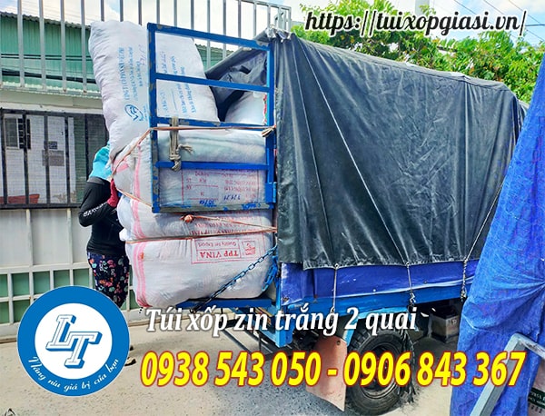 Giao túi xốp zin trắng 2 quai