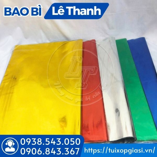 Giấy kiếng bọc quà, gói quà đơn sắc Giấy kiếng bọc quà, gói quà đơn sắc