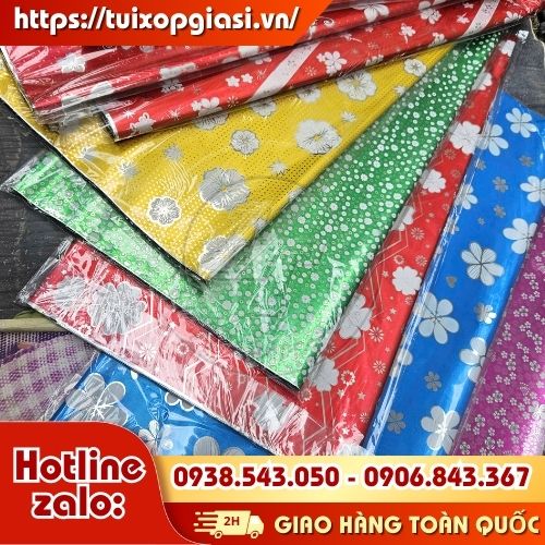 Giấy kiếng gói quà, bánh mứt tết