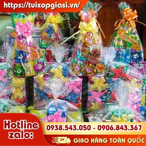 Giấy kiếng gói quà, bánh mứt tết