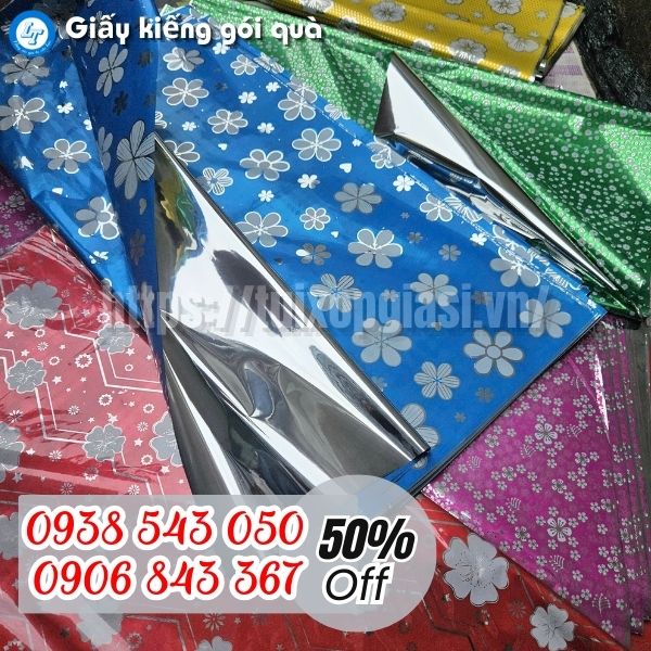 Giấy kiếng gói quà đa dạng hoa văn