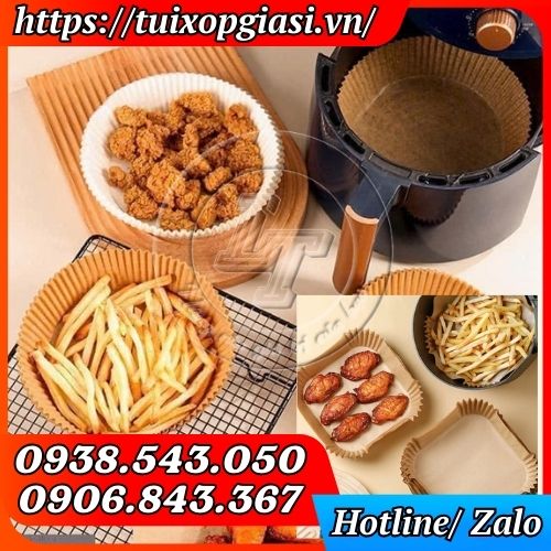 Giấy lót nồi chiên không dầu nướng bánh, thực phẩm