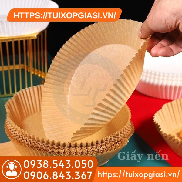 Giấy nến lót nồi chiên không dầu Giấy nến lót nồi chiên không dầu