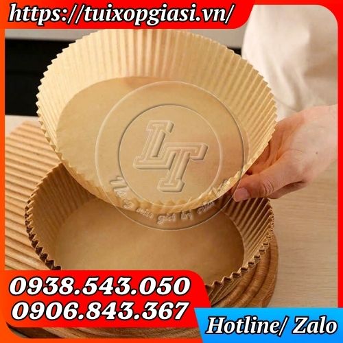 Giấy nến lót nồi chiên không dầu hình tròn