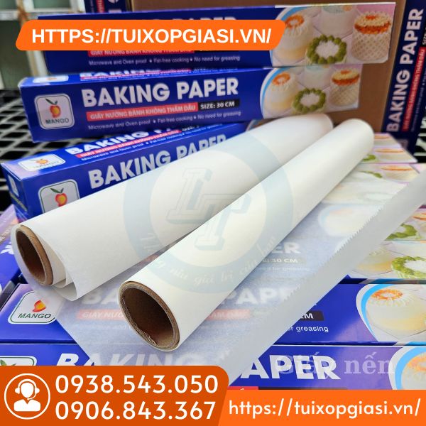 Giấy nến nướng bánh không thấm dầu Giấy nến nướng bánh không thấm dầu