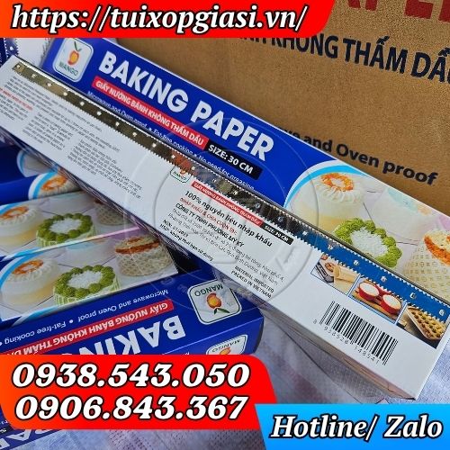 Giấy nướng bánh chống dính cuộn 30cm