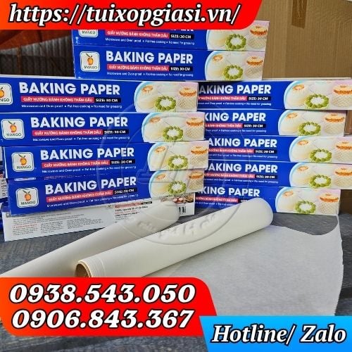 Giấy nướng bánh chống dính giá rẻ kho sỉ tại TPHCM