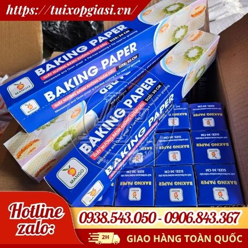 Giấy nướng bánh không thấm dầu 30cm giá sỉ sẵn kho tại Lê Thanh