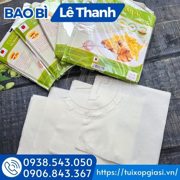 Giấy thấm dầu thực phẩm giá sỉ