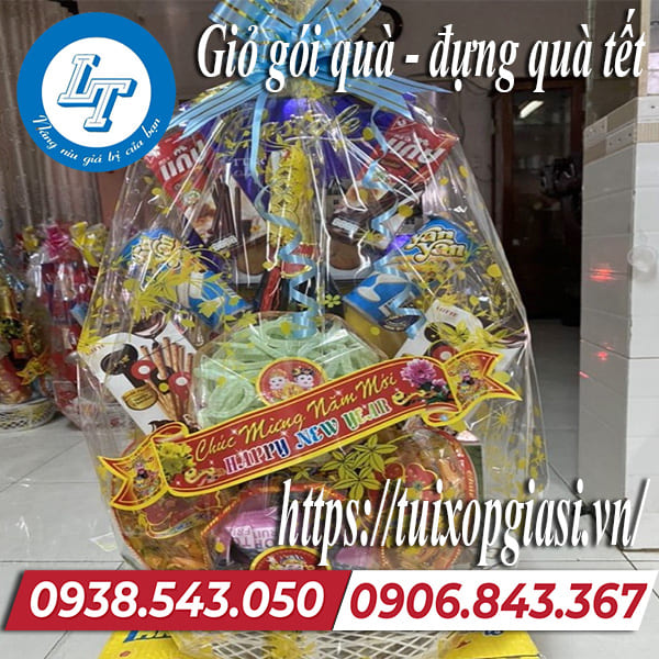 Giỏ gói quà, đựng quà tết giá rẻ