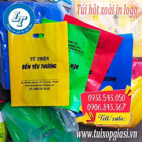 In thương hiệu lên túi hột xoài