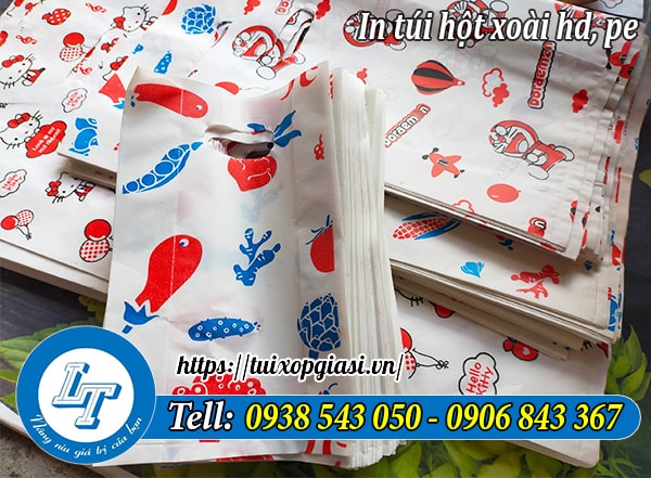 In túi hột xoài hd, pe giá rẻ
