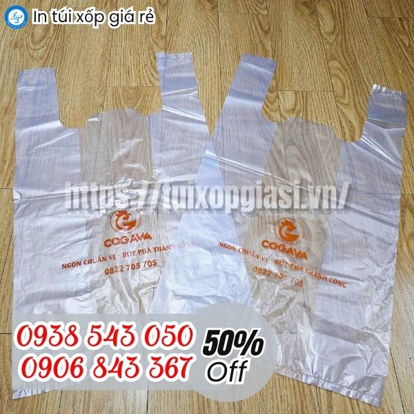 Túi xốp trắng in