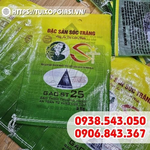 Bao đựng gạo ghép màng BOPP