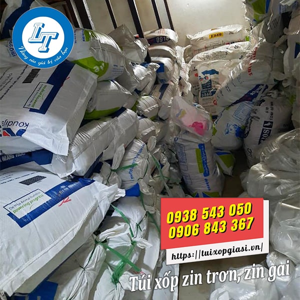 Kho túi xốp zin trơn, zin gai