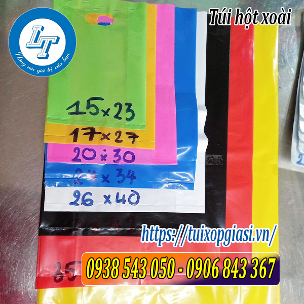 Kích thước túi hột xoài Kích thước túi hột xoài